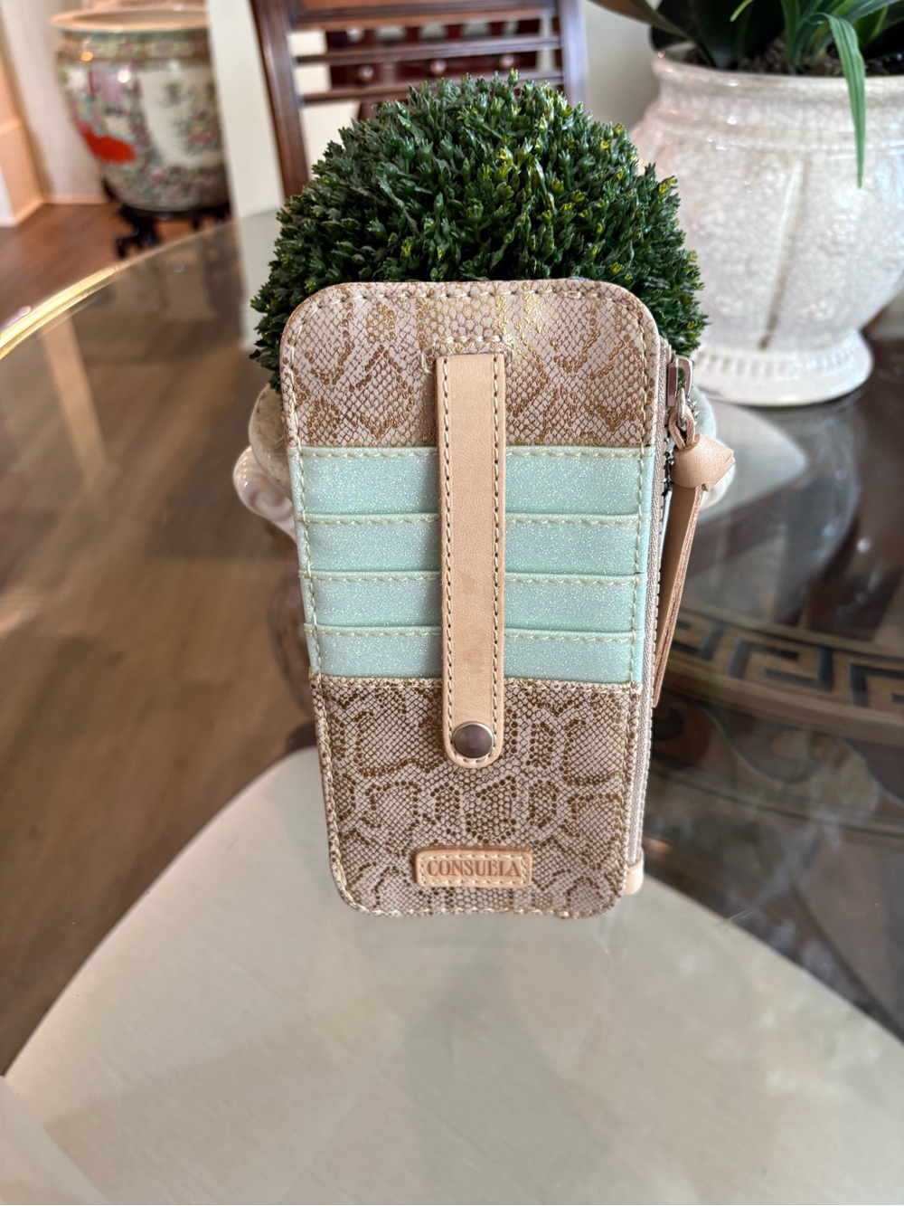 🤍🤍CONSUELA LEAH METALLIC GLITTER CARD ORGANIZER! 🤍🤍